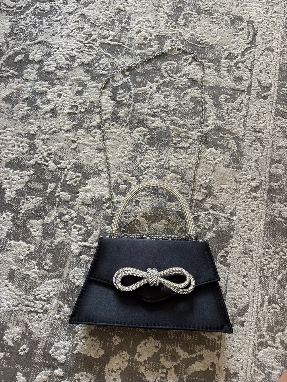 Sparkly bow bag